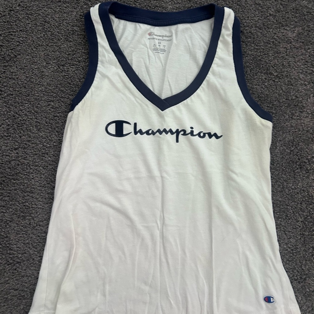 Champion White and Blue Athletic Wear
